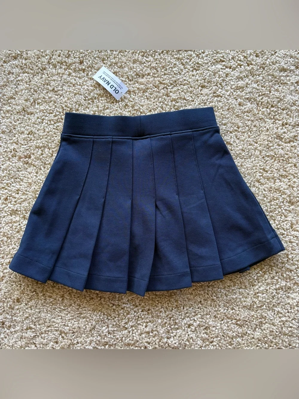 Old Navy Girls Pleated School Uniform Skort Navy XS 5 NWT